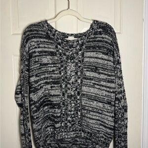 Garage Black and White Knit Sweater